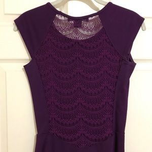 French Connection Dani Lace Back Sheath Dress EUC